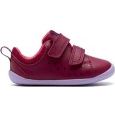 Clarks Purple Children's Shoes Clarks Roamer Wish Toddler Berry Riptape Trainers Pre Walker - Purple