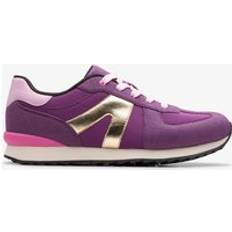 Clarks Purple Trainers Clarks Jaspen Vibe Youth Lace Up Trainers - Purple