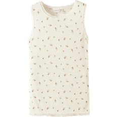 Merinould Toppe Name It Nkfwang Uld Needle Tank Top - Brun/Oliven/Gammelrosa/Naturhvid