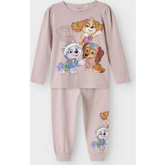 Brun Pyjamasser Børnetøj Name It Paw Patrol Natsæt Burnished Lilac - Brun/Lilla/Lysviolet/Hvid