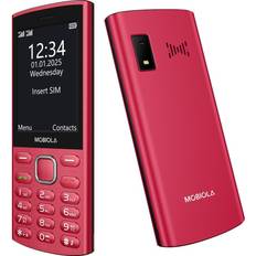 Telefon 4g Mobiola MB4280 4G Rød Klassisk Telefon
