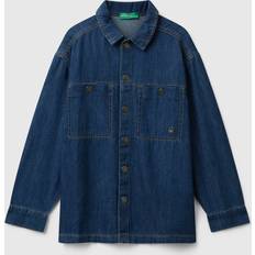 XXL Shirts United Colors of Benetton Denim Shirt With Pockets - Blue