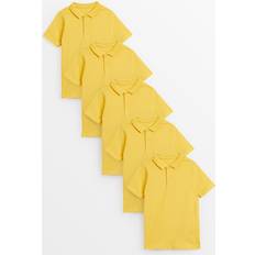 Yellow Polo Shirts Children's Clothing Tu Yellow Unisex Polo Shirt 5 Pack - Yellow