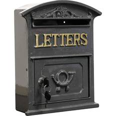 B&Q Letterboxes & Posts B&Q Traditional Old Style Letter Post Box 2 Keys