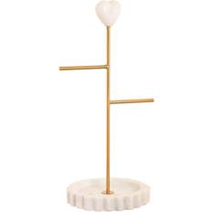 Smyckesträd Home ESPRIT Elegant Metall Smyckeställ - Vitt/Gyldent