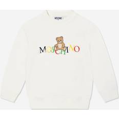 Drenge - Hvid Striktrøjer Moschino Teddy Bear Logo Sweatshirt - Ivory