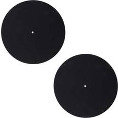 Turntables Torribaly 2Pcs Ultra-Thin Anti-Static Lp Vinyl Turntable Pad