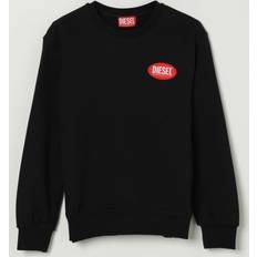 Solid Colours Knitted Sweaters Diesel Sweater Kids - Black
