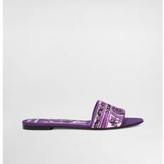 Dolce & Gabbana Läder Skor Bomull Violetta Violet