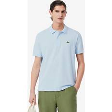 Lacoste Ventilerande Pikétröjor Lacoste Bomull Polo Skjorta Lättvikts Piqué - Klarblå