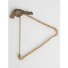 Unisex Brocher Dolce & Gabbana Vintage Revolver Mænds Broche Reversnål Sort