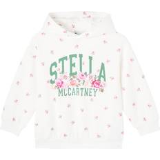 Florals Hoodies Children's Clothing Stella McCartney Kids Floral Logo Cotton Jersey Hoodie - Multicoloured