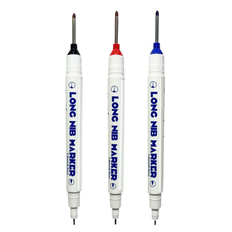 3 PCS Long-Head Deep Hole Marker Pens Set