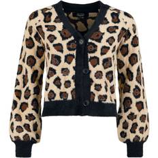 Wide - Women Cardigans Modern Leo Cardigan - Black Brown
