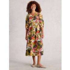 Lucy Floral Midi Dress - Green