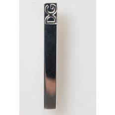 Slipsnålar Dolce & Gabbana Silver Tone Logo Slipsklämma Bar Herr