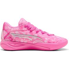Puma Hvid Basketballsko Puma Stewie 4 ST4RZ Basketball Shoes - Pink Pixel/White