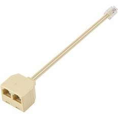RJ 11 6P 4 C Connector Jack Port Adapter