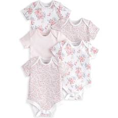 Short Sleeve Bodysuits Floral Pink