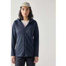 Dame - Gang & Vandring - Naturfarvet Tøj Haglöfs Korp Mid Hood Fleecejakke Dame - Blue