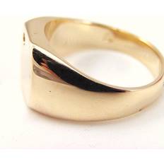 Men - White Gold Rings Les Trésors de Lily Charles Gold Plated Signet Ring 66 - White