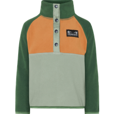 Grøn Fleecetøj Didriksons Monte Half Button Fleecesweater Børn - NEW