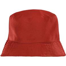 Solid Colours Hats Recycled Reversible Bucket Hat - Red