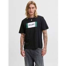 Jack & Jones Gröna T-shirts Jack & Jones Logotyp T-shirt Svart