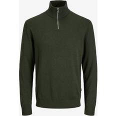 Grøn Striktrøjer Jack & Jones Junior Pullover Emil Knit Half Zip Jnr Grøn