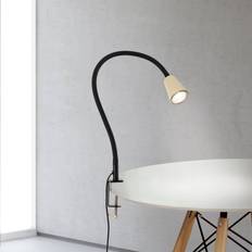 Klämlampa Dotty Creme Bärnsten