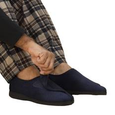Blue - Synthetic Slippers Columbus III Touch Fastening Slippers - Navy