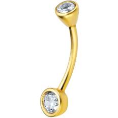 Dame - Guld Piercinger Lotus Elegant Gyldent Piercing