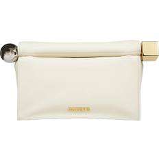Rund Firkantet Clutch Taske - Beige