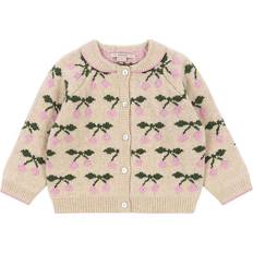 Konges Sløjd Överdelar Konges Sløjd Cardigan Ull Stickad Belou Cherry