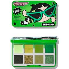 Makeup Sheglam Girls Palette Toughest Fighter Shimmer Matte Eyeshadow - Green