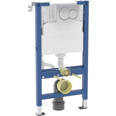 Geberit Toilets Geberit Duofix Alpha 98cm WC Frame With Round Chrome Plate