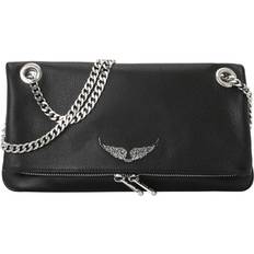 Zadig & Voltaire Skuldertasker Zadig & Voltaire Kornet Læder Uld Skuldertaske Sort