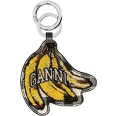 Gula Nyckelringar Ganni Banana Keyring Velvet Dam Nyckelringar - Black