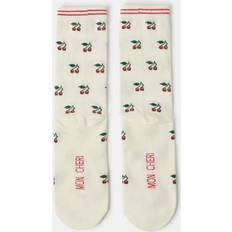 All Over Cherry Print Socks - Multicolour