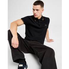 Black Polo Shirts Fred Perry Twin Tipped Polo Shirt - Black
