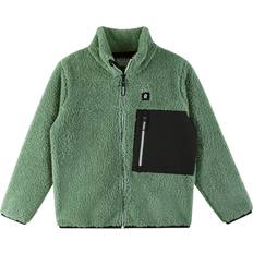 Beige Fleecejakker Børnetøj Reima Turilas Sherpa Fleece Sweater Kids - Beige Green Clay