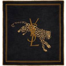 Herr - Leopard Kläder Saint Laurent Ullhalsduk Leopard Square Herr - Svart