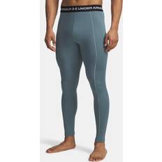 Blue - Men Tights & Stay-Ups Under Armour Cold Weather Grid Men's Leggings - Blue/Serpentine/White