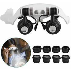 Belysning Förstoringsglas & Luppar BuyAutoParts Eyewear Magnifier Headband 8 Lens