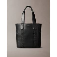 Calvin Klein Dame Tasker Calvin Klein Jacquard Logo Laptop Tote Bag - Black
