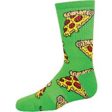 Green Socks Children's Clothing Active Youth Socks Pepperoni Food Design - Green