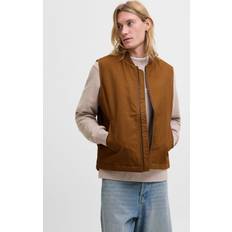 Jack & Jones Bomull Ytterkläder Jack & Jones JJEDOVER Väst Brun