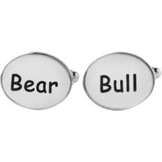 Men - White Cufflinks John Henric White Cufflinks Motif