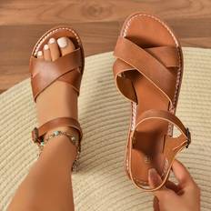 Sandals Temu Women's Brown Cover Flat Sandals - Brown