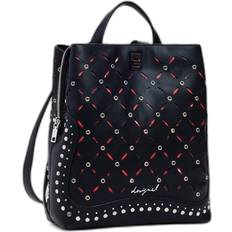 Desigual Ryggsäckar Desigual Metall Patch Damryggsäck - Svart
